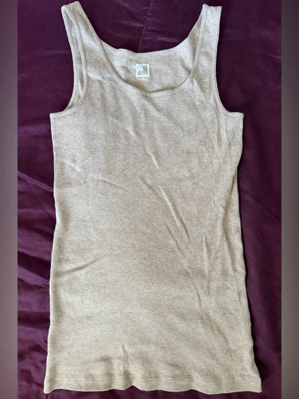 Girls (juniors) Ribbed Tank Top in Dark Beige 🤎